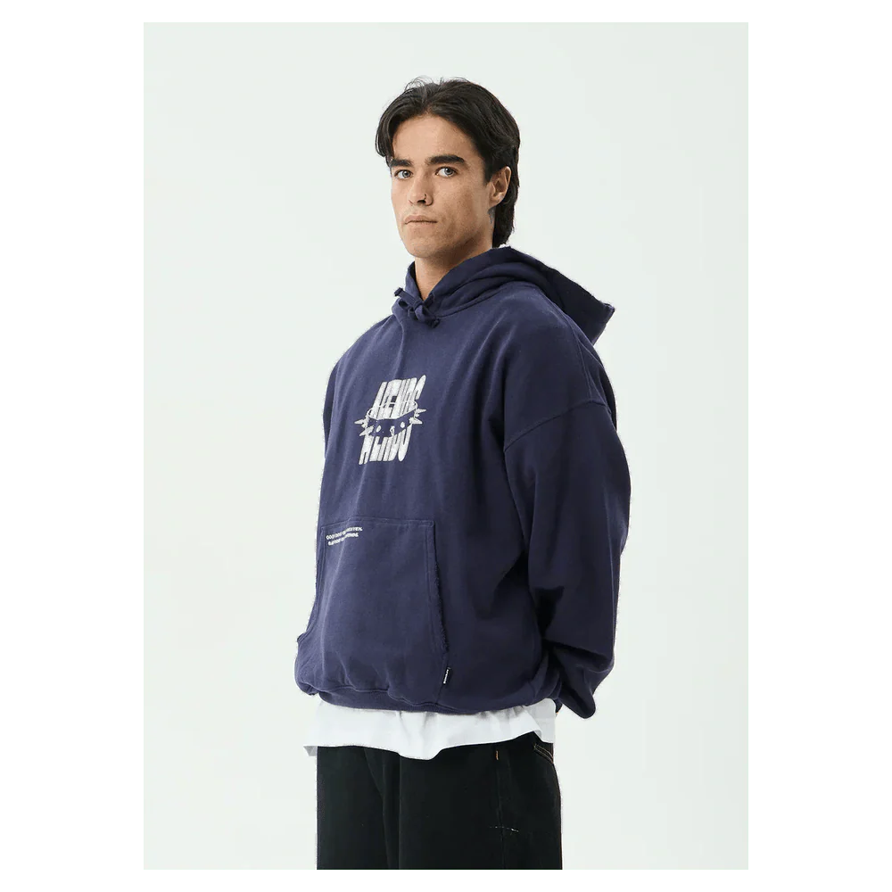 Afends Bad Dog Recycled Boxy Pull On Hoodie - Image 2