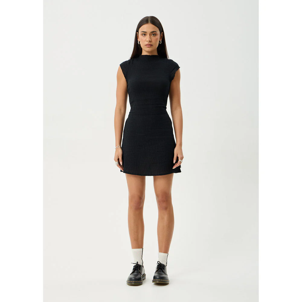 Afends Elodie Hemp Seersucker Mini Dress - Womens