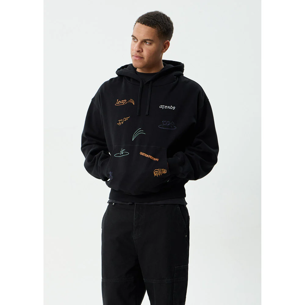 Afends Leap Recycled Boxy Pull On Hoodie