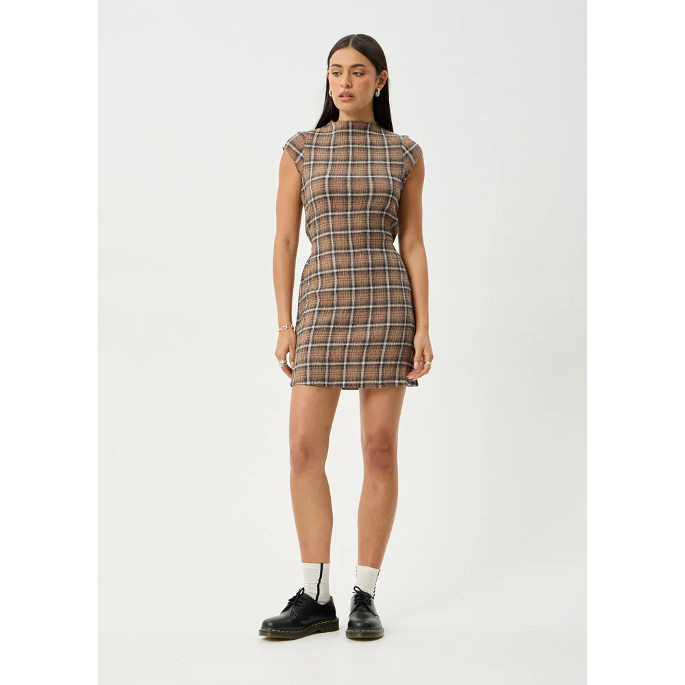 Afends Elodie Hemp Seersucker Mini Dress - Womens