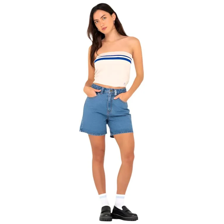 Amelia Strapless Contrast Knit Top - Womens - Image 2