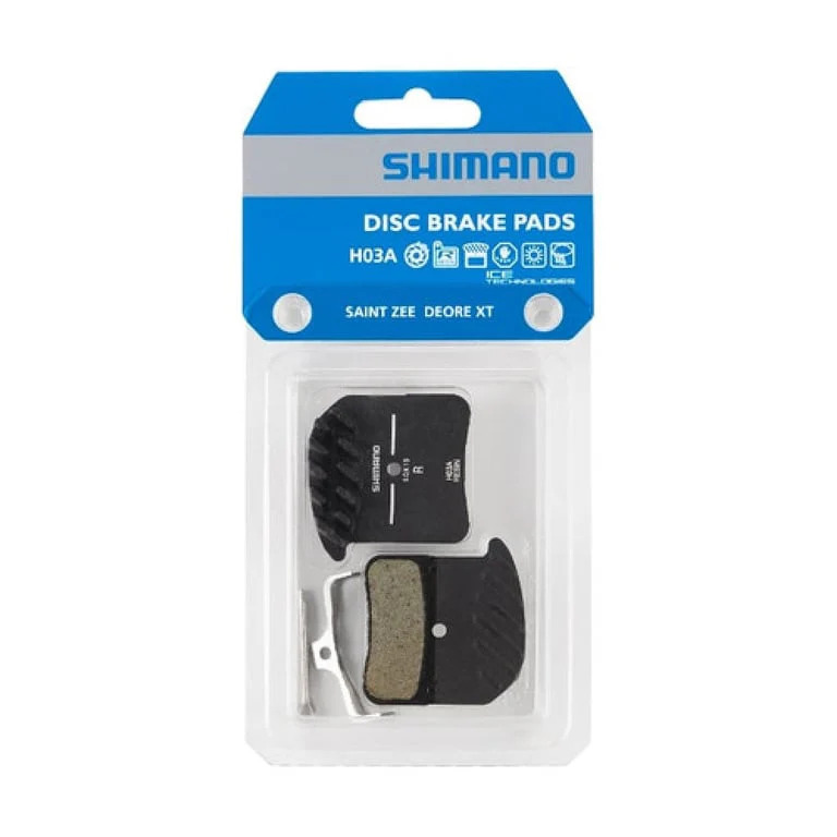 Bike Disc Brake Resin Pads & Spring w/ Fin H03A-RF - Image 2