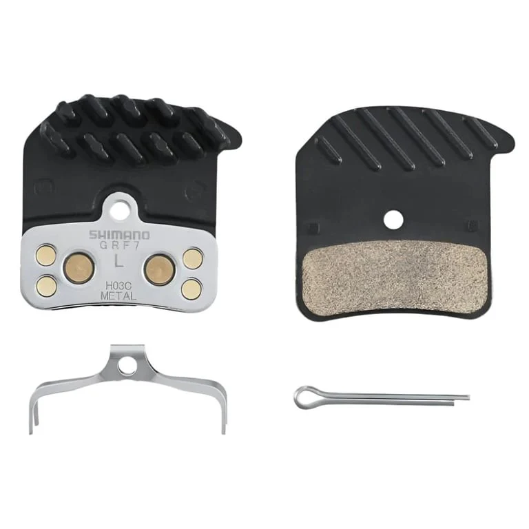Bike Metal Pad & Spring H03C w/ Fin BR-M820 - Image 2