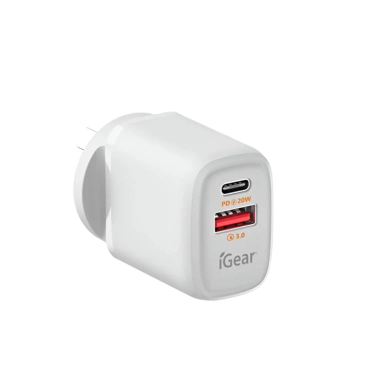 Charger 240V PD20W Type-C + USB-A 3.0 - Image 2