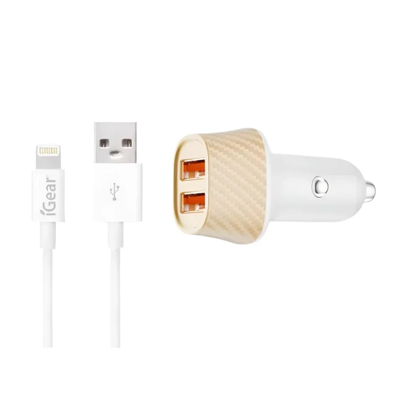 Charger Auto w/Cable MFI IPhone - Image 2