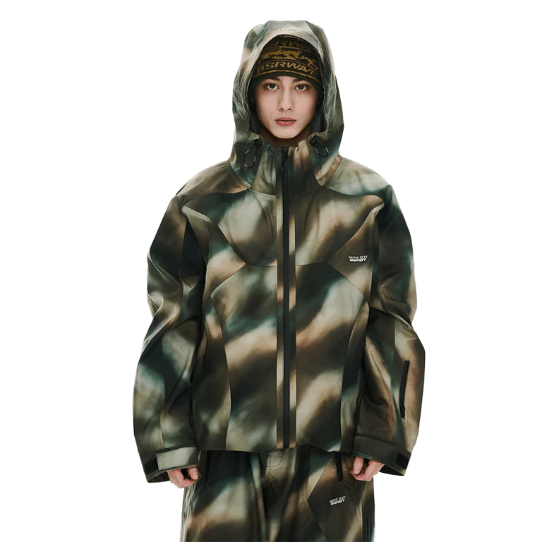 DSXBS 3L Seam Sealing Hooded Shell Snowboard Jacket - Image 5