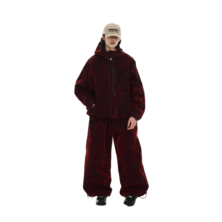 DSXBS Super Wide Pintuck Wax Real Denim Snowboard Pants