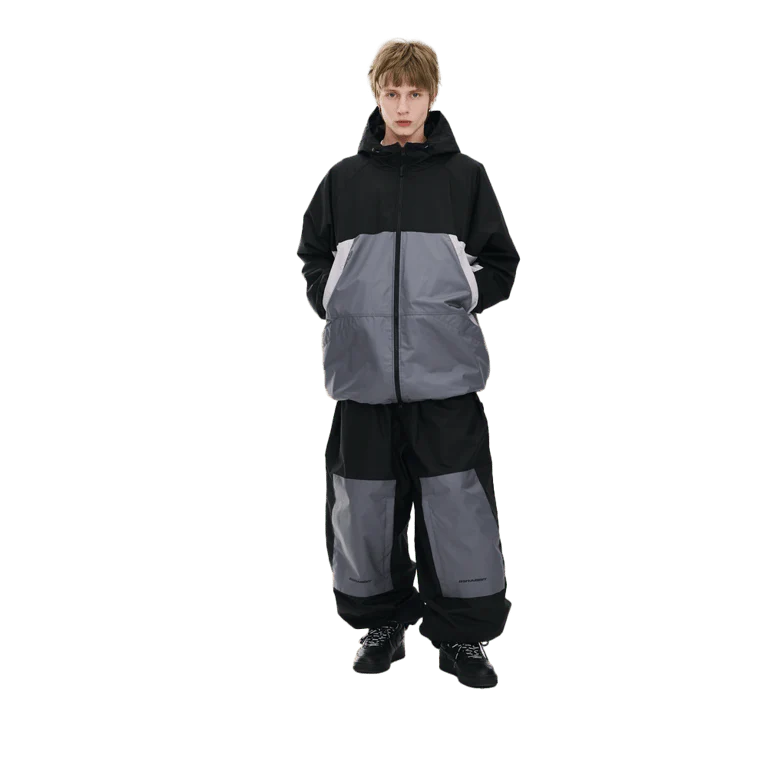 Dual Tone 4.4oz Insulated Hooded Snowboard Jacket