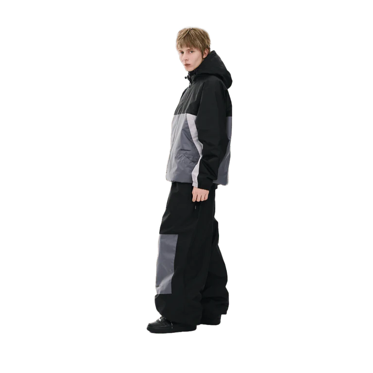 Dual Tone 4.4oz Insulated Hooded Snowboard Jacket - Image 2