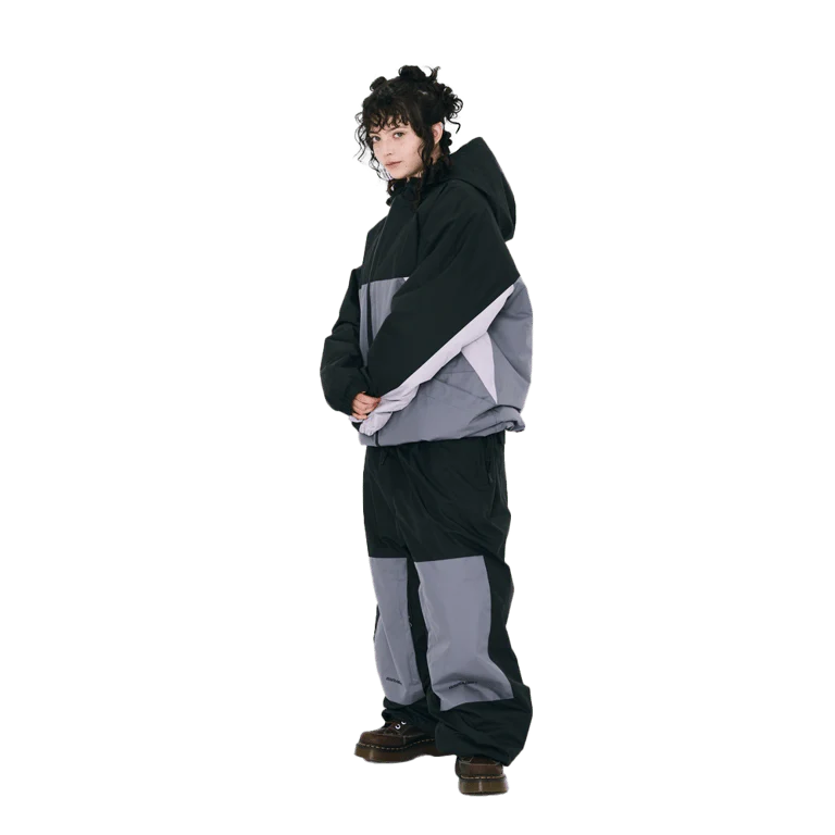 Dual Tone 4.4oz Insulated Hooded Snowboard Jacket - Image 5