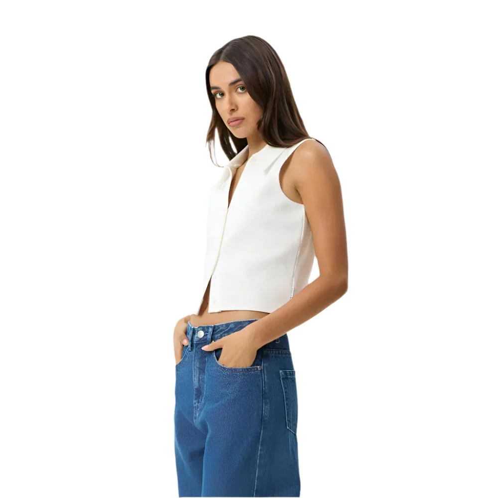 Eliza - Rib Sleeveless Shirt - Womens - Image 7