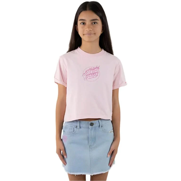 Flame Dot Mono Front Tee - Kids