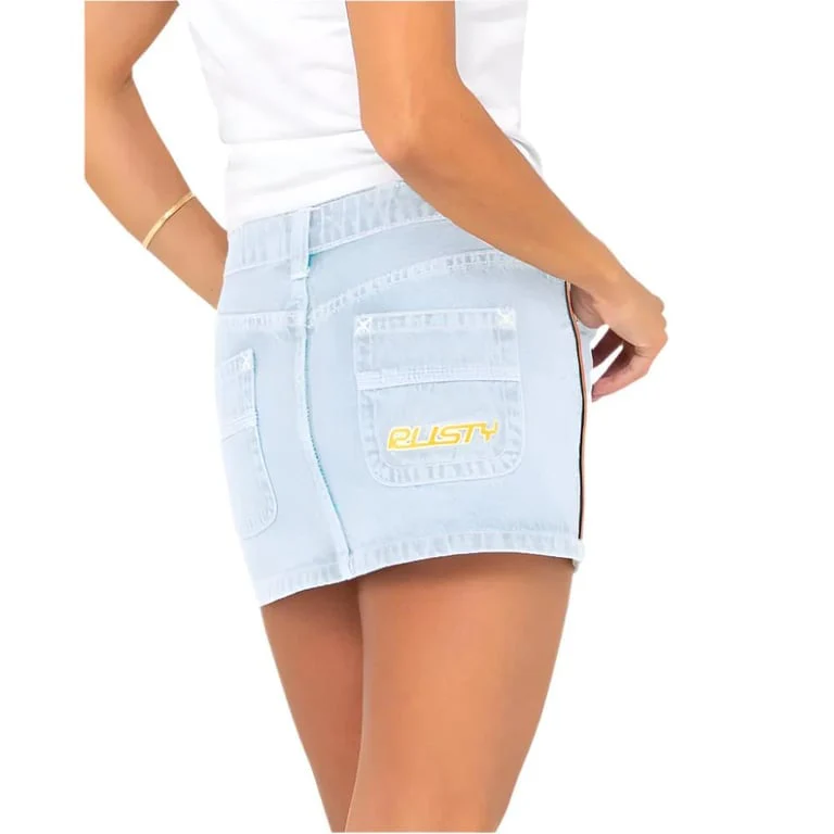 Flip Mommy Low Rise Mini Denim Skirt - Womens - Image 2
