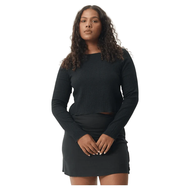 Focus Seersucker Long Sleeve Top - Womens - Image 2