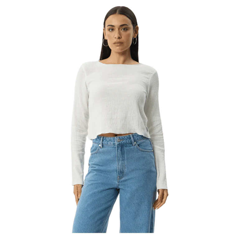 Focus Seersucker Long Sleeve Top - Womens - Image 5