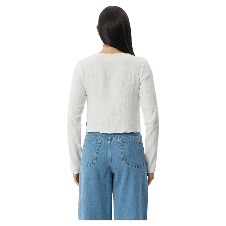 Focus Seersucker Long Sleeve Top - Womens - Image 7