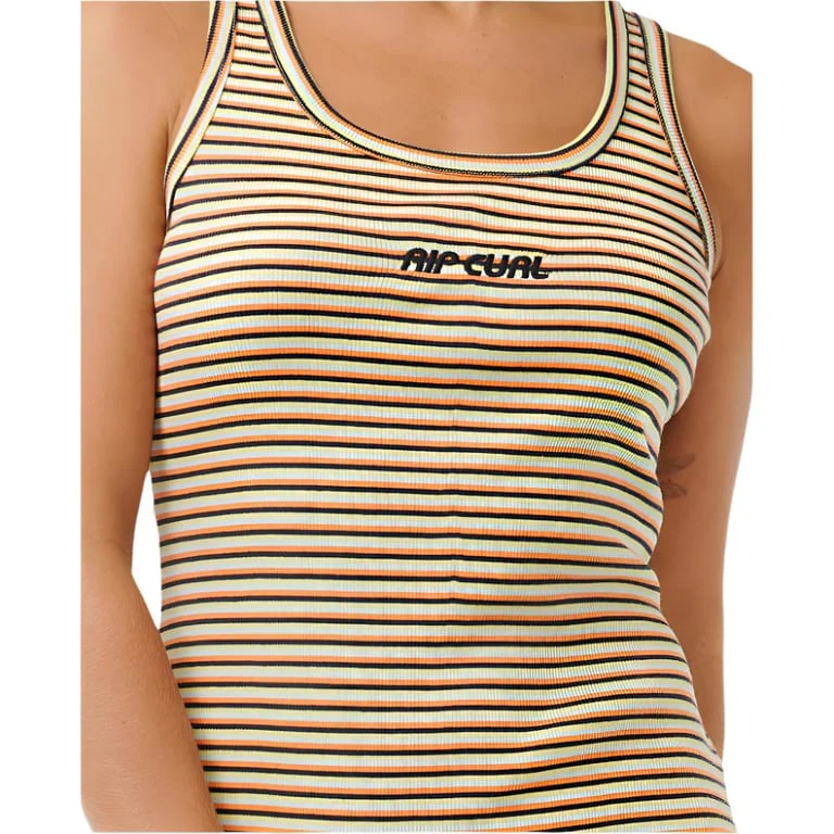 High Tide Stripe Rib Midi Dress - Womens - Image 3