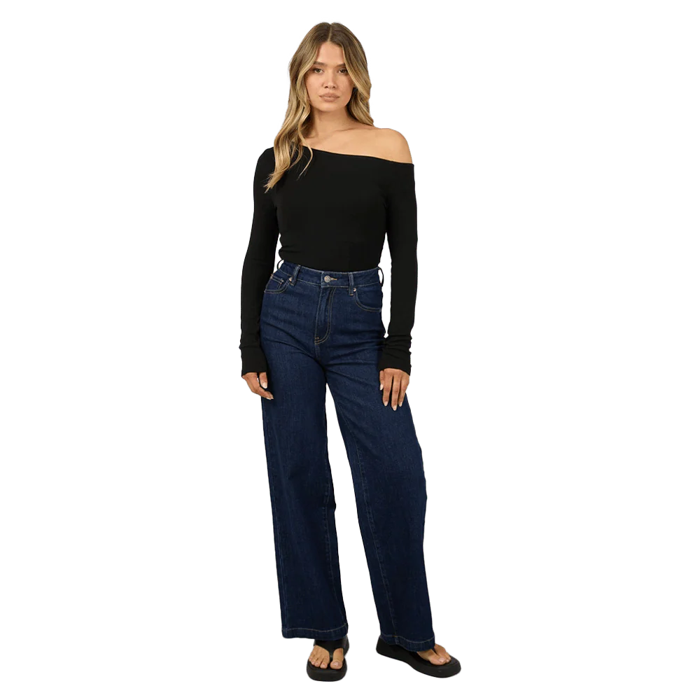 All About Eve Kylie Off Shoulder L/S Top - Womens