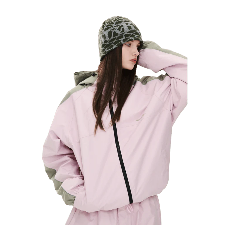 Light Weight Reflective Line Hooded Snowboard Jacket - Image 6