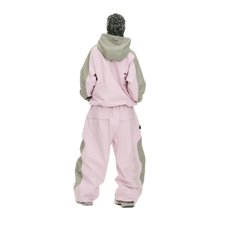 Light Weight Reflective Line Super Wide Jogger Snowboard Pants - Image 20