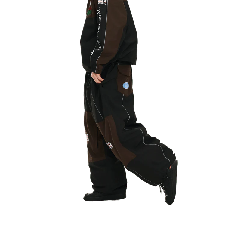 Patched Utility Super Wide Ventilation Snowboard Pants - Image 9