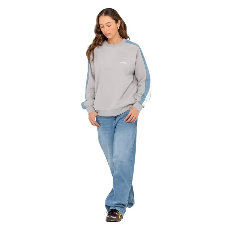 Racing Stripes 2.0 Oversized Crew Fleece - Womens