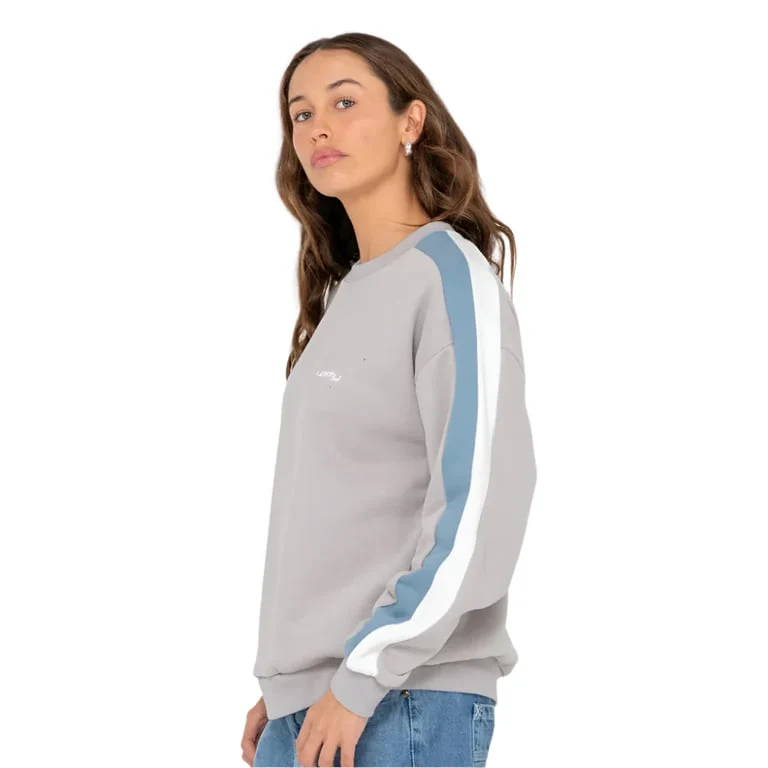 Racing Stripes 2.0 Oversized Crew Fleece - Womens - Image 3