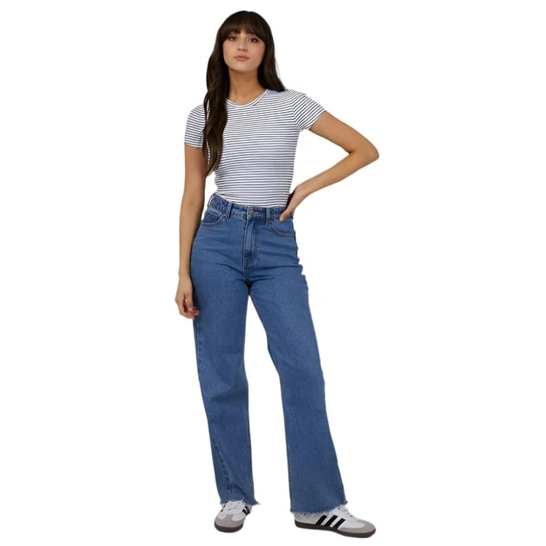 Eve Rib Stripe Tee - Womens - Image 4