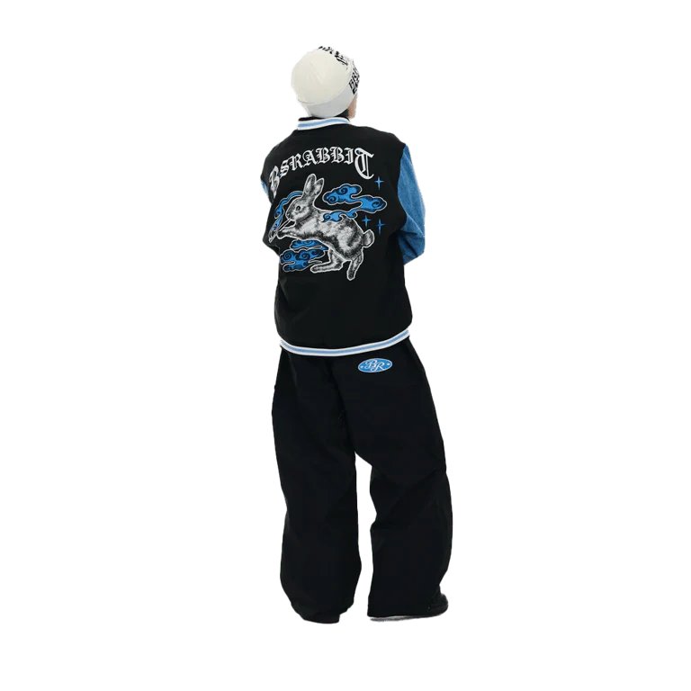 Smoking Rabbit 2Oz Insulated Varsity Jacket - Image 3