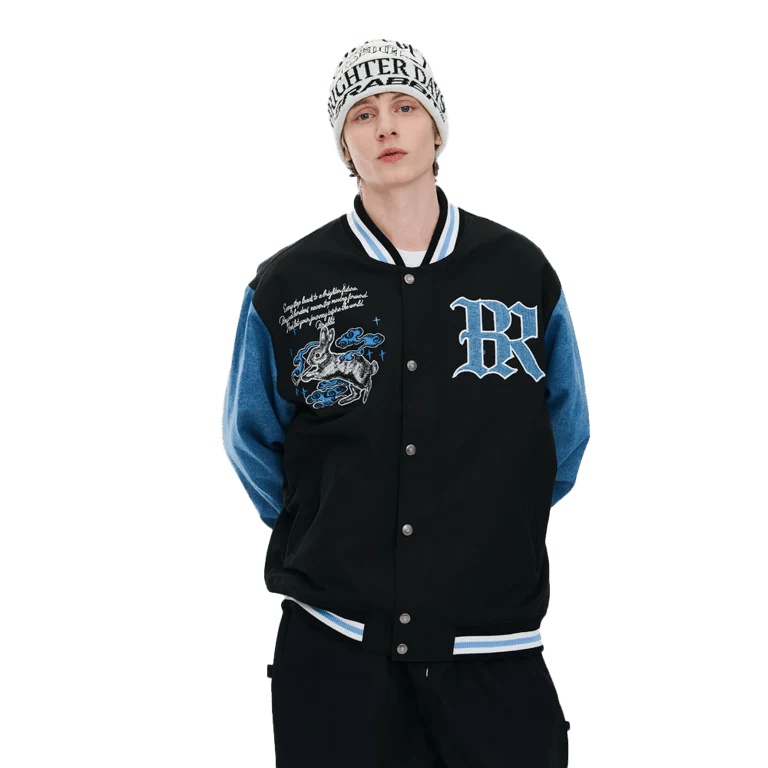 Smoking Rabbit 2Oz Insulated Varsity Jacket - Image 4