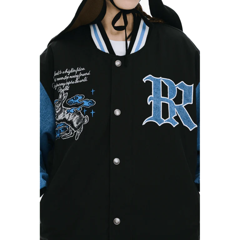 Smoking Rabbit 2Oz Insulated Varsity Jacket - Image 6