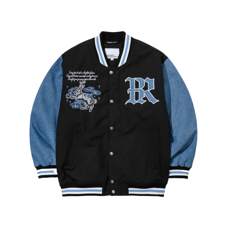 Smoking Rabbit 2Oz Insulated Varsity Jacket - Image 7