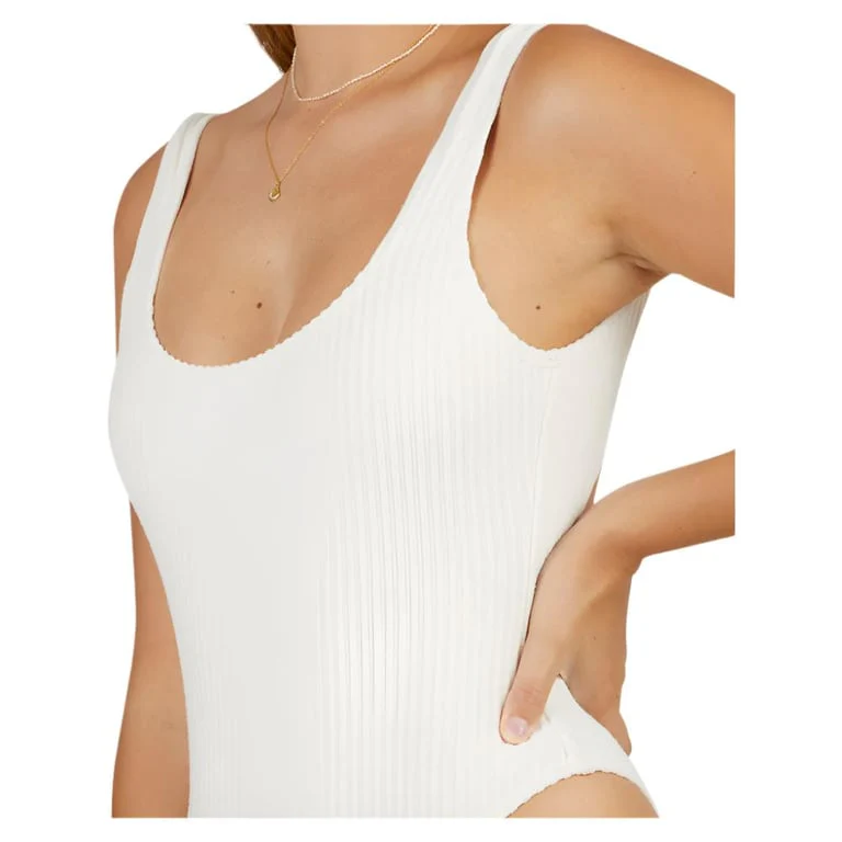Terry Rib Square Tanker 1Pc Swimsuit - Womens - Image 3