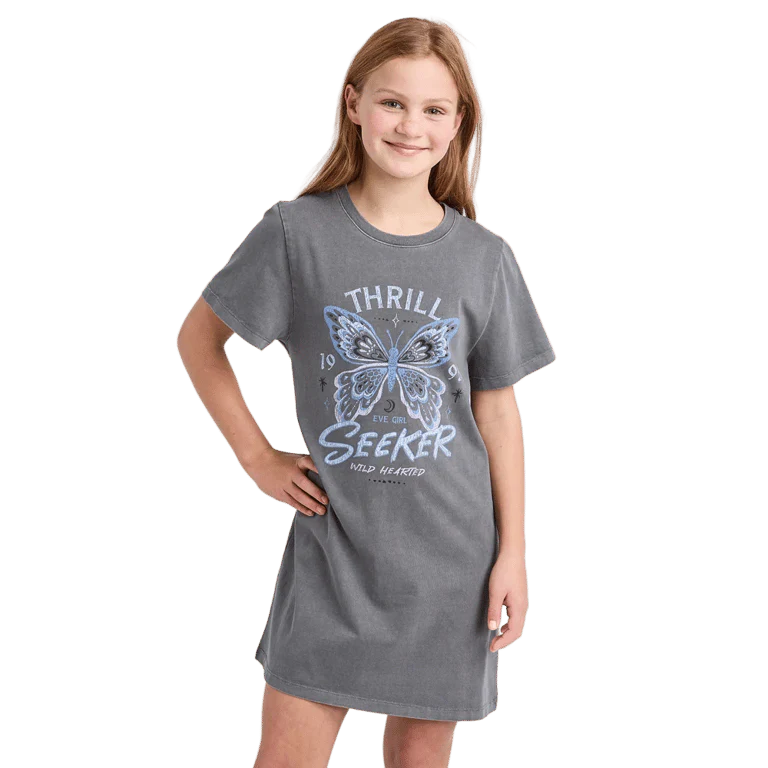 Wild Heart Tee Dress - Kids